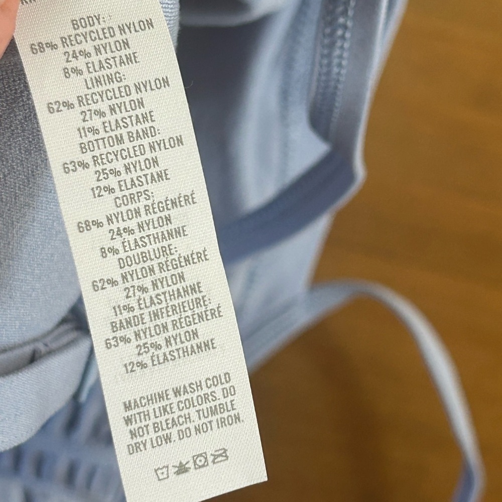 NWT Offline by Aerie Light Blue Ribbed Bralette - Picture 8 of 8